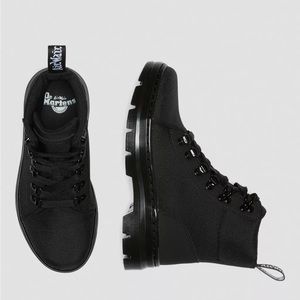 Women's Combs Leather & Nylon Lug Sole Platform Combat Boots